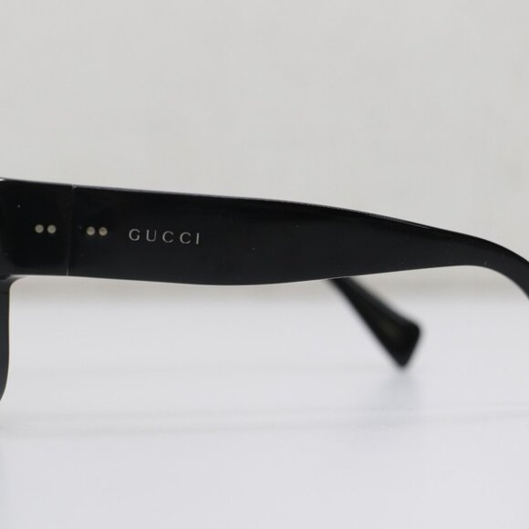 Gucci [GG0870S 001] Men's Black /Green Oval Sunglasses - Picture 12 of 14